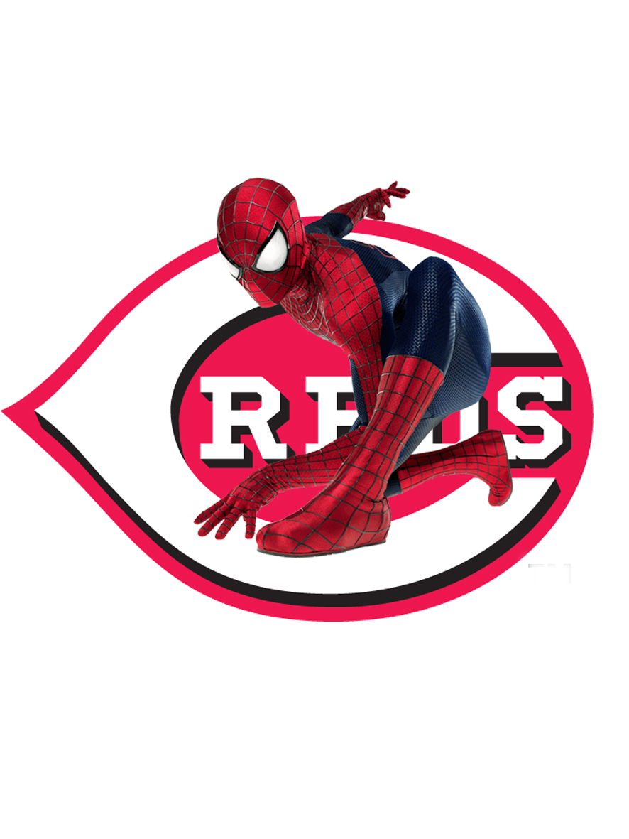 Cincinnati Reds Spider Man Logo vinyl decal